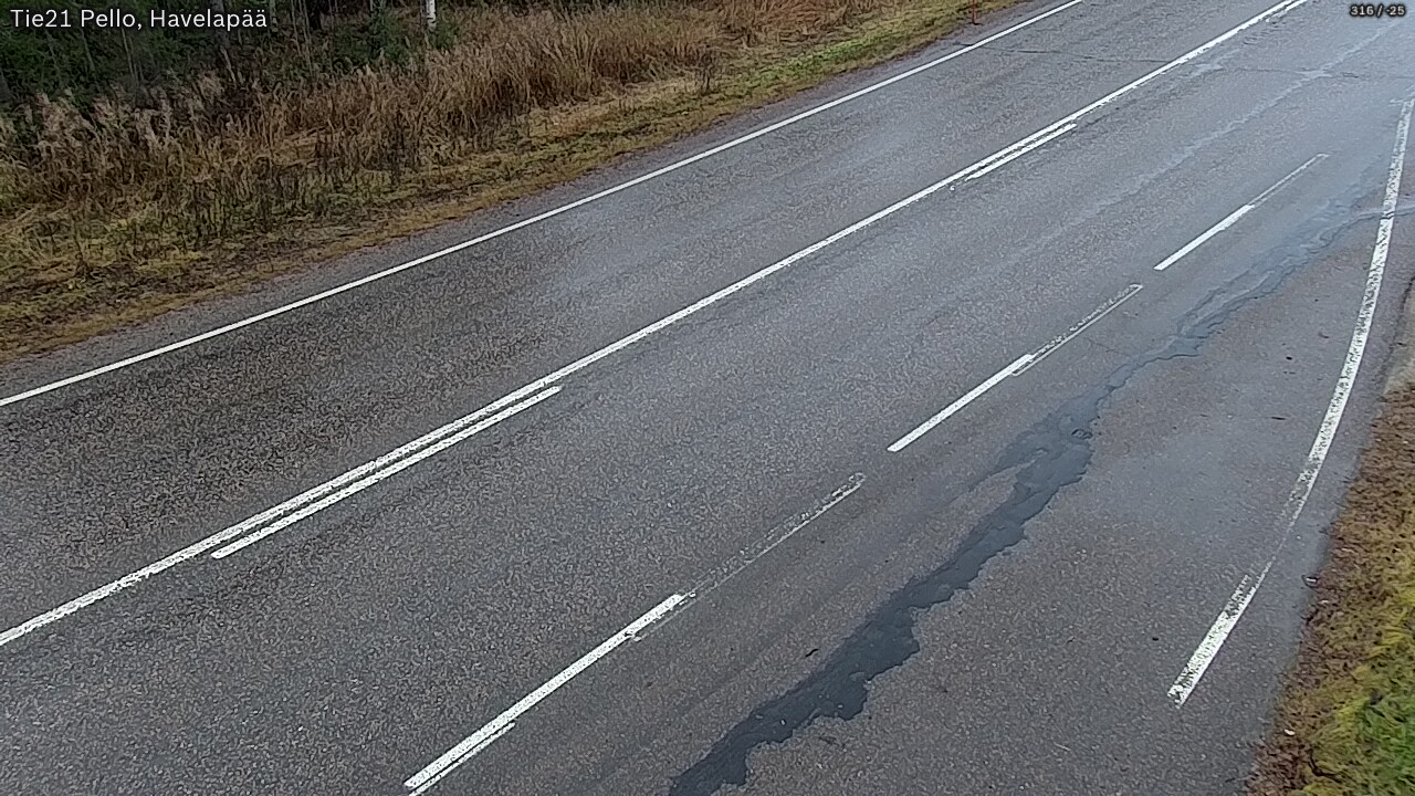 Weather Camera Image Väg 21 Pello, Havelanpää, Pello, Lappi