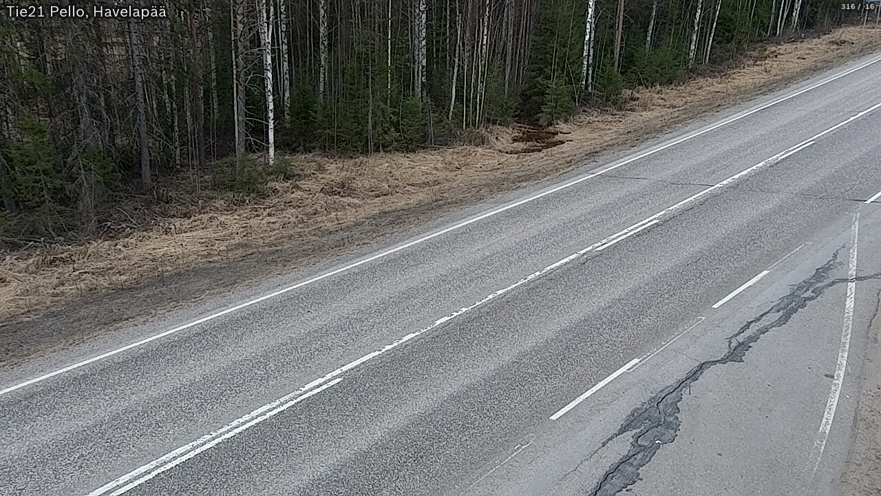 Weather Camera Image Road 21 Pello, Havelanpää, Pello, Lappi