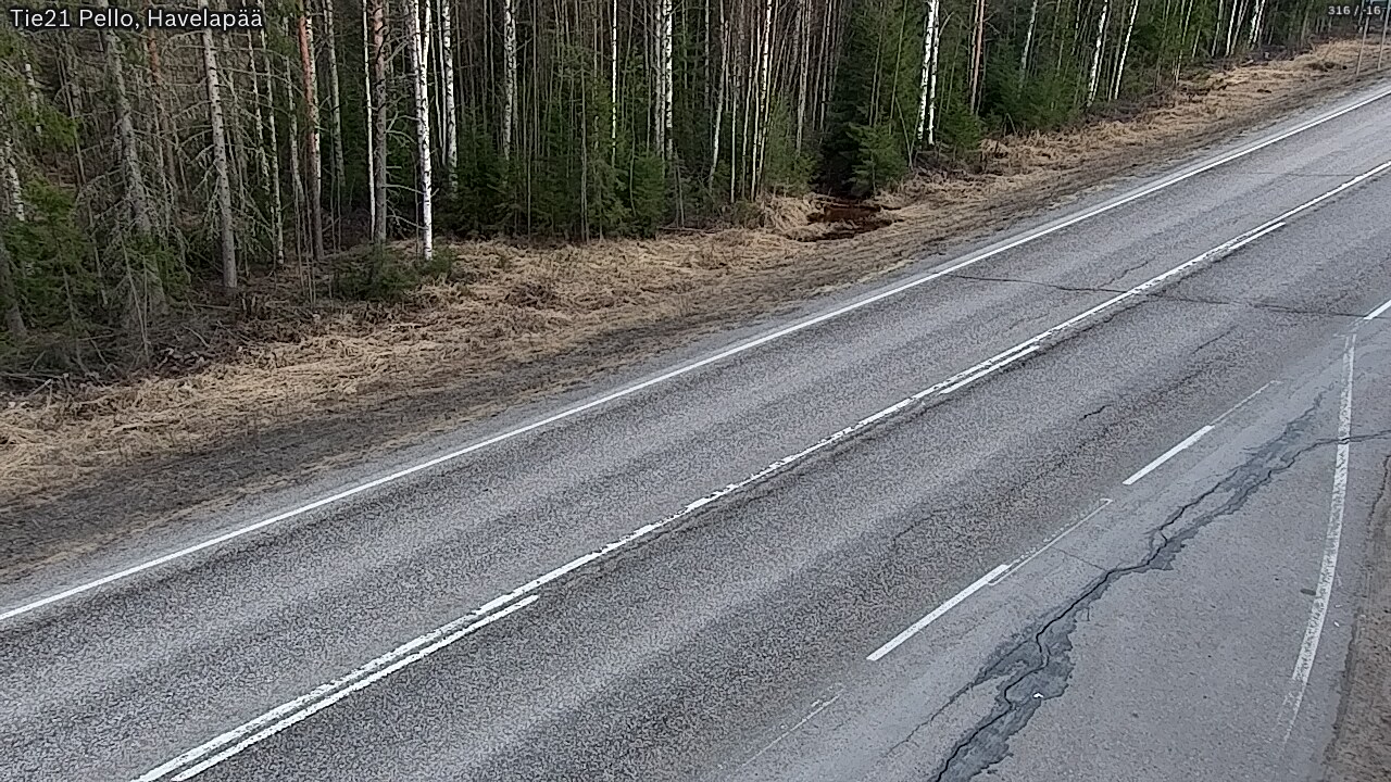 Weather Camera Image Road 21 Pello, Havelanpää, Pello, Lappi