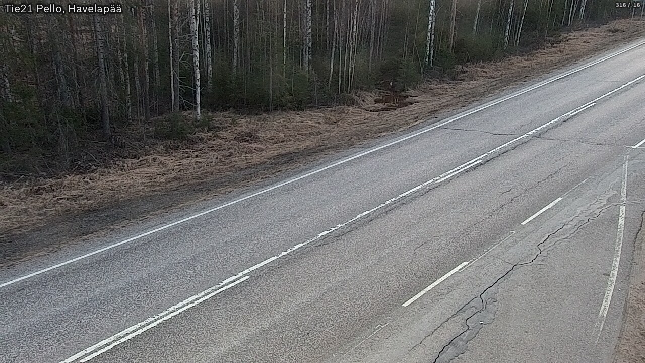 Weather Camera Image Road 21 Pello, Havelanpää, Pello, Lappi
