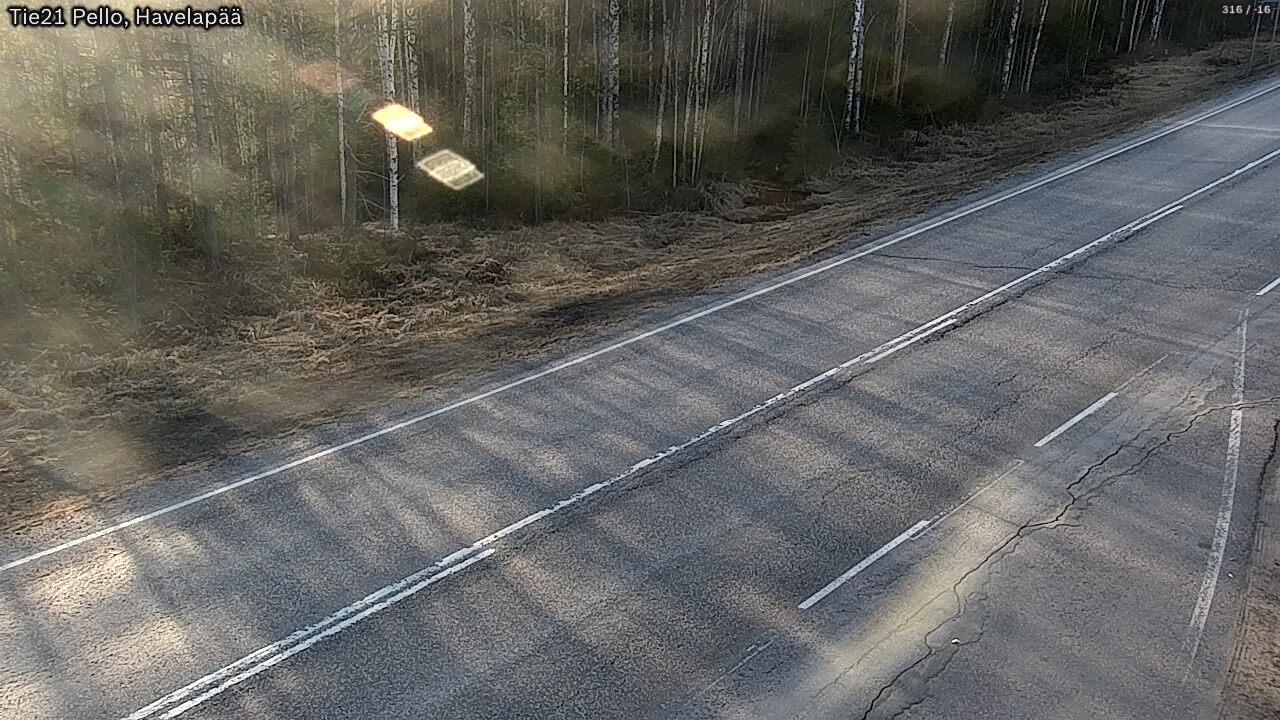 Weather Camera Image Road 21 Pello, Havelanpää, Pello, Lappi