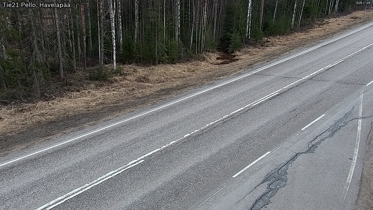 Weather Camera Image Road 21 Pello, Havelanpää, Pello, Lappi