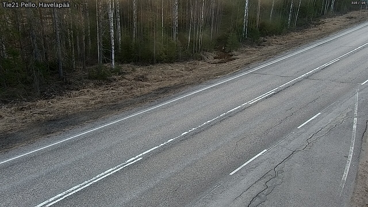 Weather Camera Image Road 21 Pello, Havelanpää, Pello, Lappi