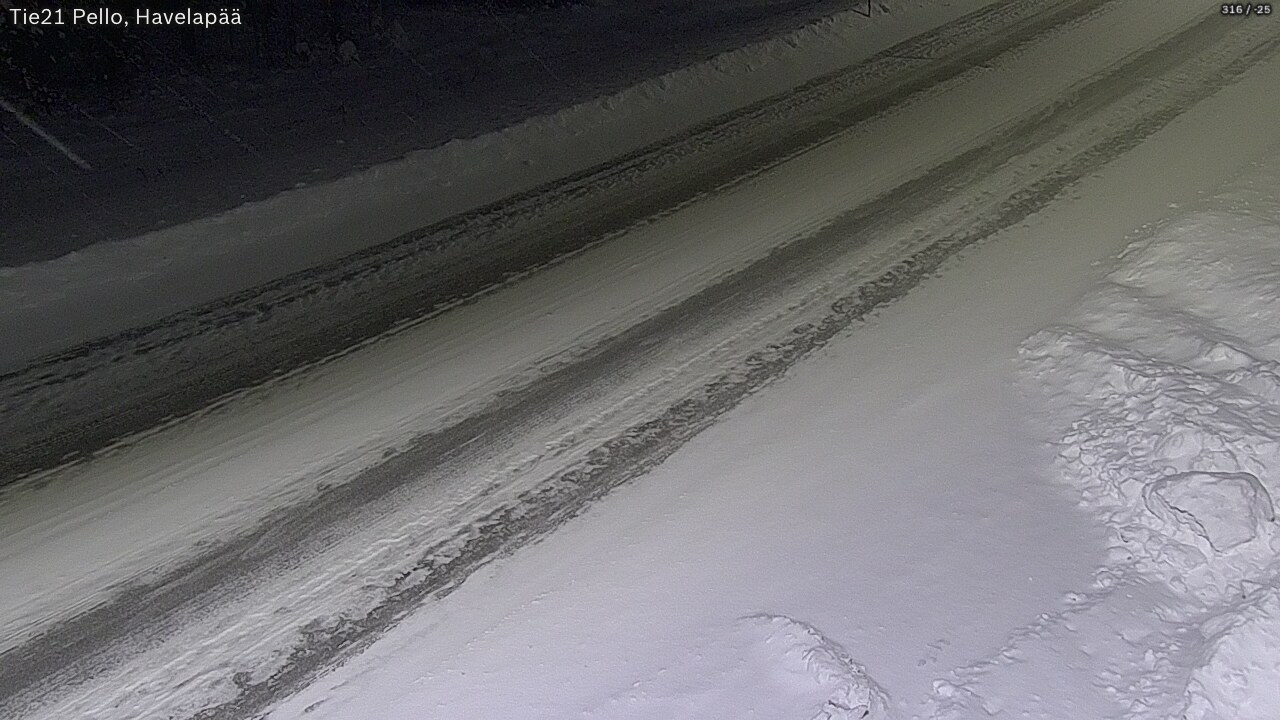 Weather Camera Image Väg 21 Pello, Havelanpää, Pello, Lappi