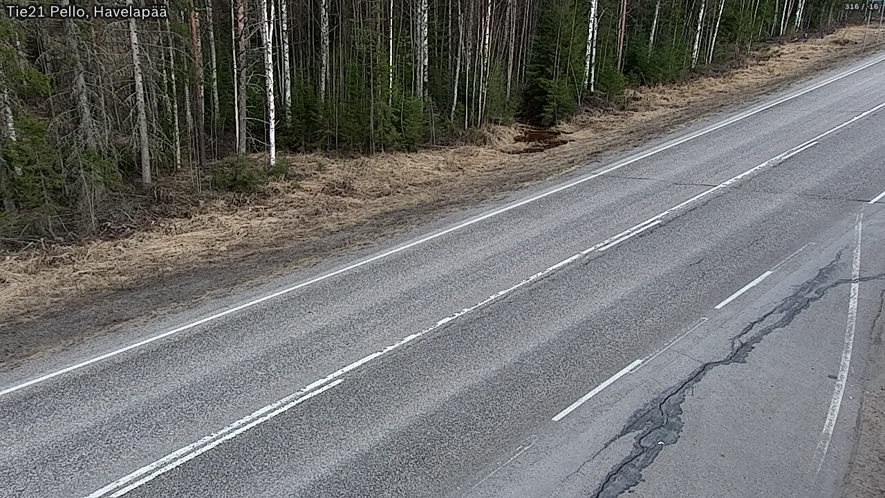 Weather Camera Image Road 21 Pello, Havelanpää, Pello, Lappi