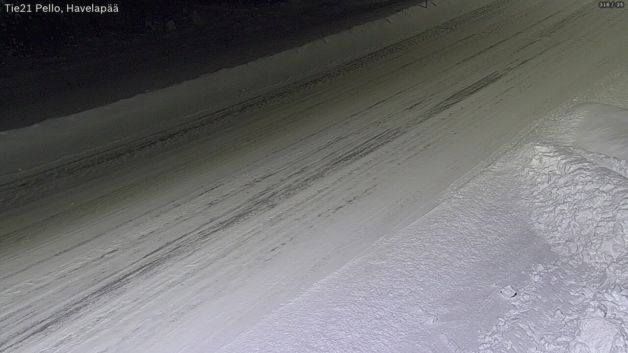 Weather Camera Image Väg 21 Pello, Havelanpää, Pello, Lappi