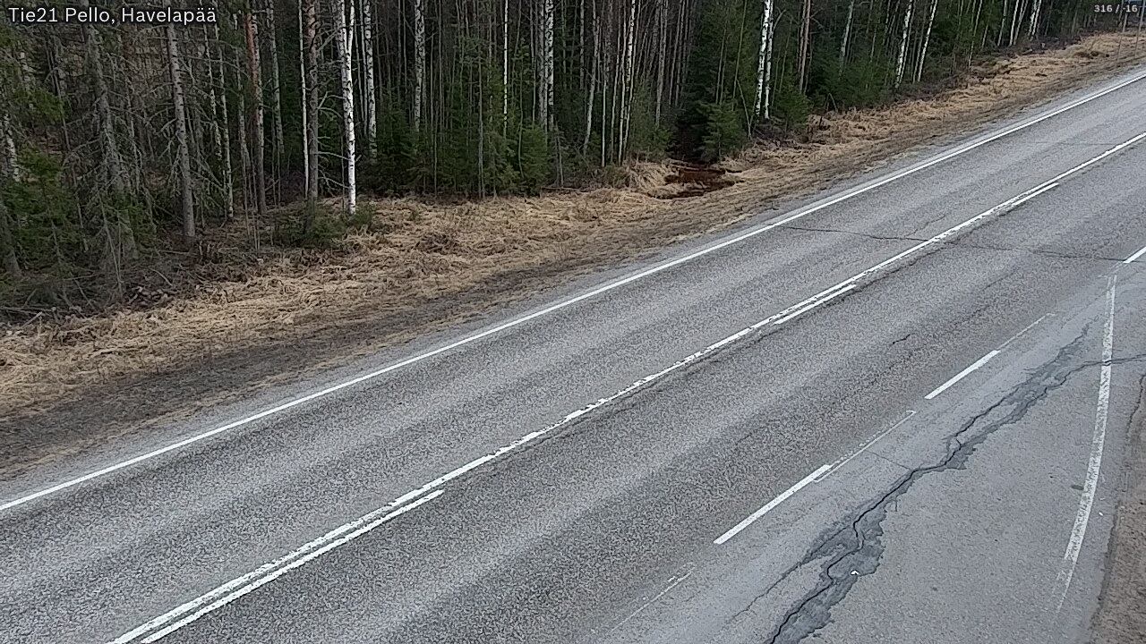 Weather Camera Image Road 21 Pello, Havelanpää, Pello, Lappi
