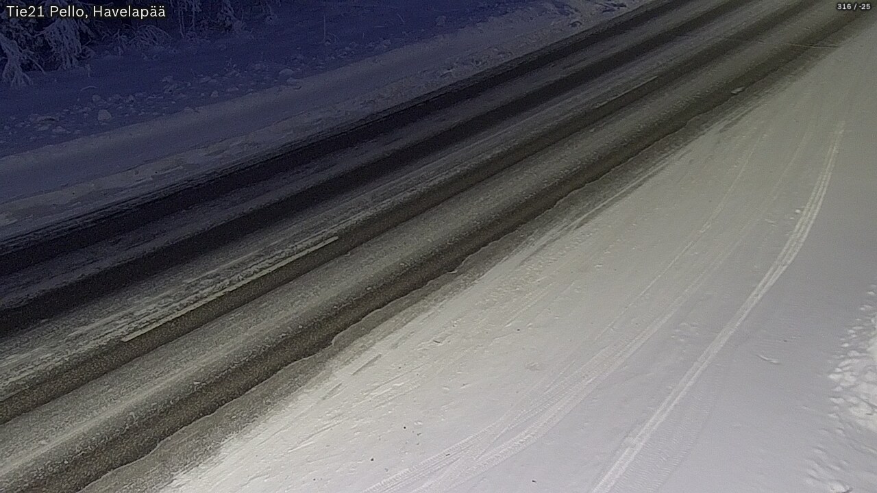 Kelikamerat Kuva Tie 21 Pello, Havelanpää, Pello, Lappi