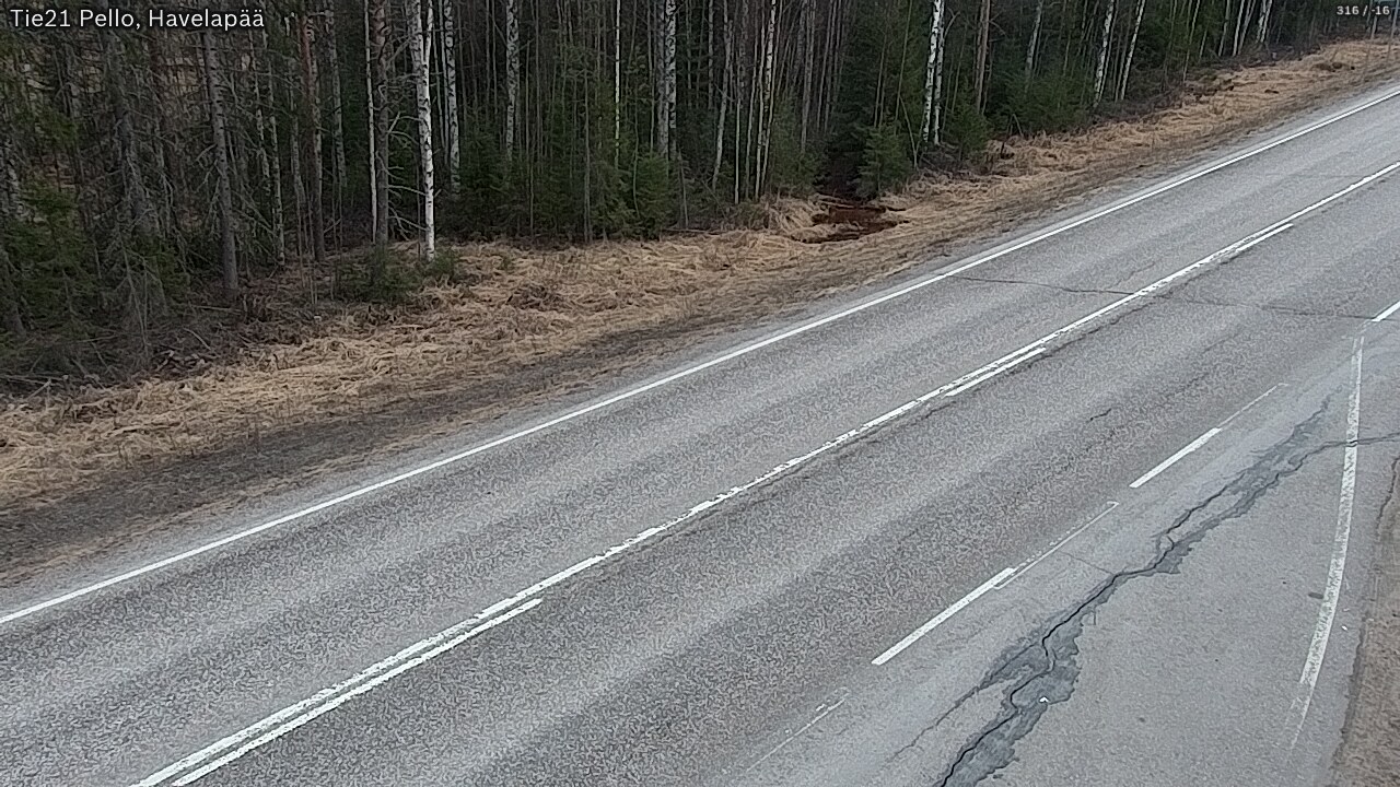Weather Camera Image Road 21 Pello, Havelanpää, Pello, Lappi