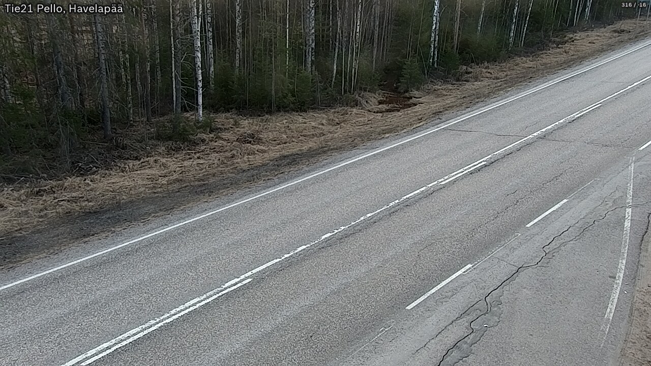 Weather Camera Image Road 21 Pello, Havelanpää, Pello, Lappi