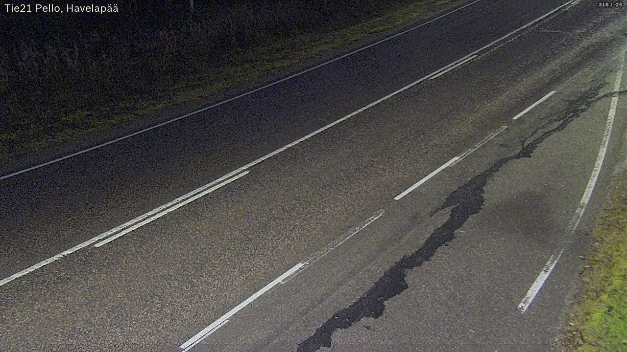 Kelikamerat Kuva Tie 21 Pello, Havelanpää, Pello, Lappi