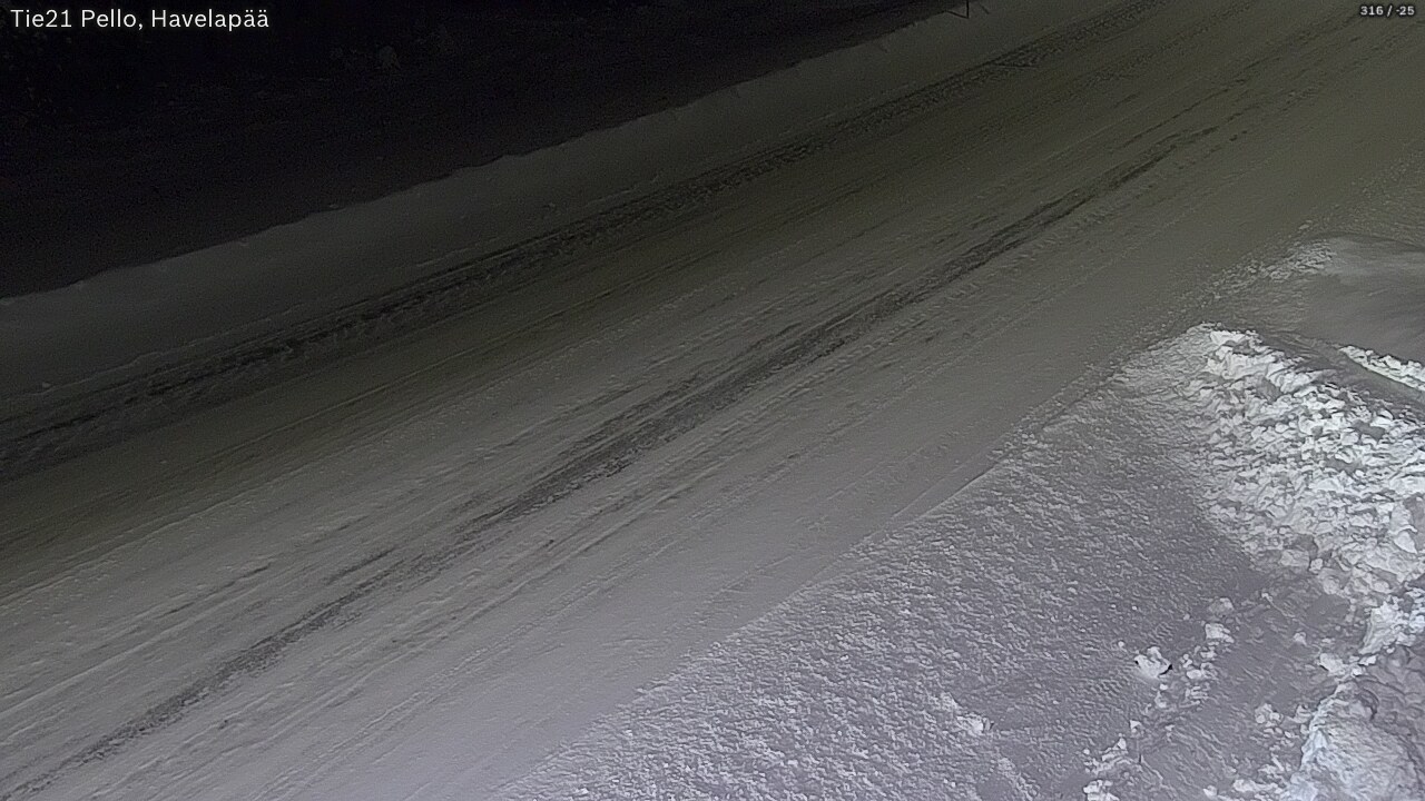 Weather Camera Image Väg 21 Pello, Havelanpää, Pello, Lappi