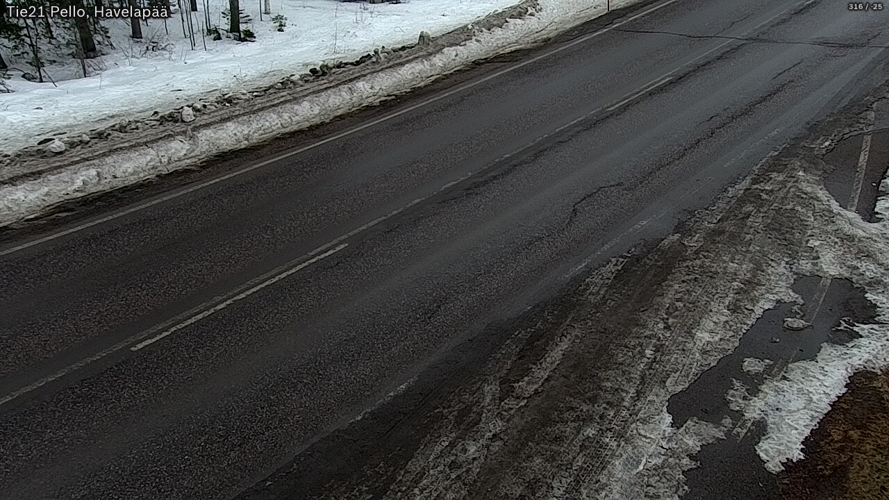 Kelikamerat Kuva Tie 21 Pello, Havelanpää, Pello, Lappi