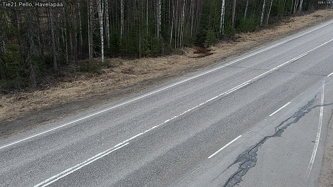 Weather Camera Image Road 21 Pello, Havelanpää, Pello, Lappi