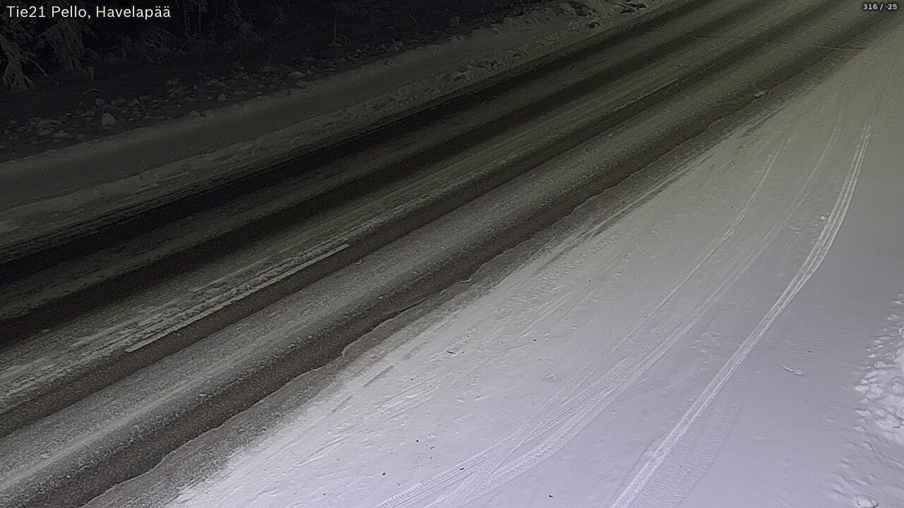 Kelikamerat Kuva Tie 21 Pello, Havelanpää, Pello, Lappi