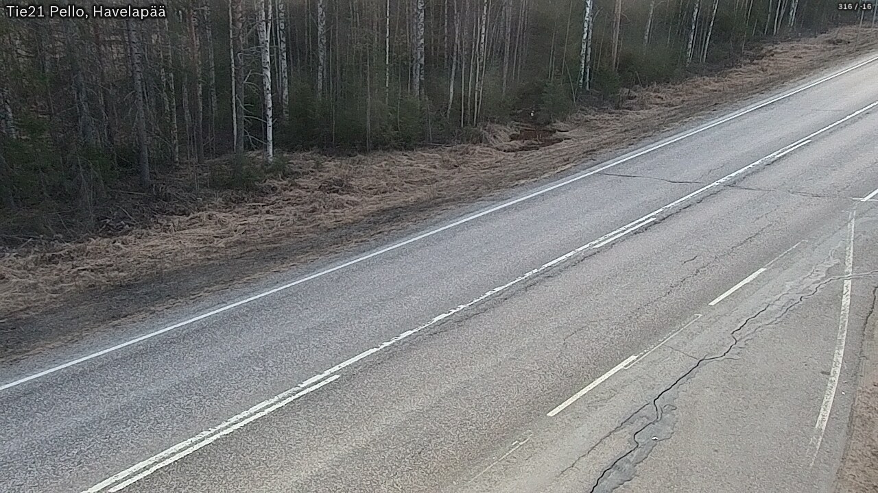 Weather Camera Image Road 21 Pello, Havelanpää, Pello, Lappi