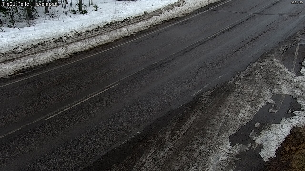 Weather Camera Image Road 21 Pello, Havelanpää, Pello, Lappi