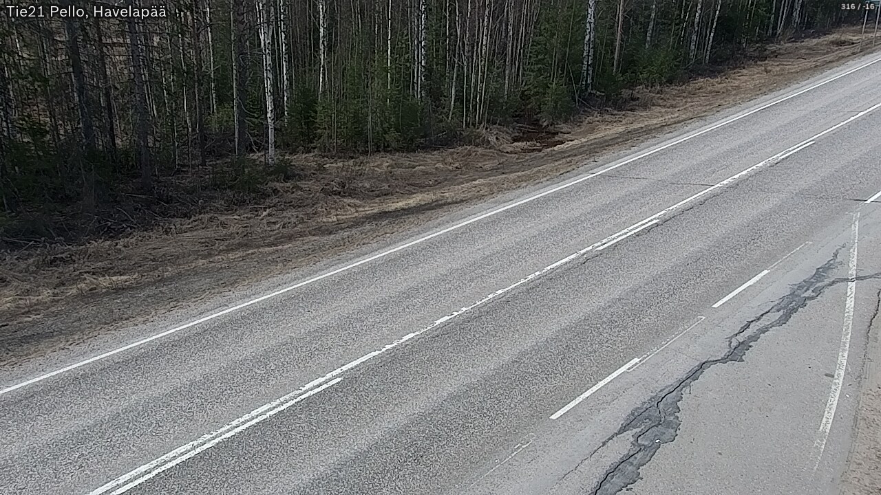 Weather Camera Image Road 21 Pello, Havelanpää, Pello, Lappi