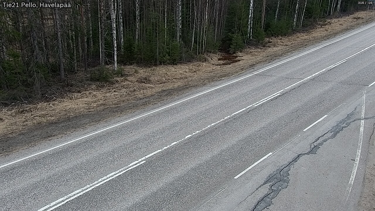 Weather Camera Image Road 21 Pello, Havelanpää, Pello, Lappi