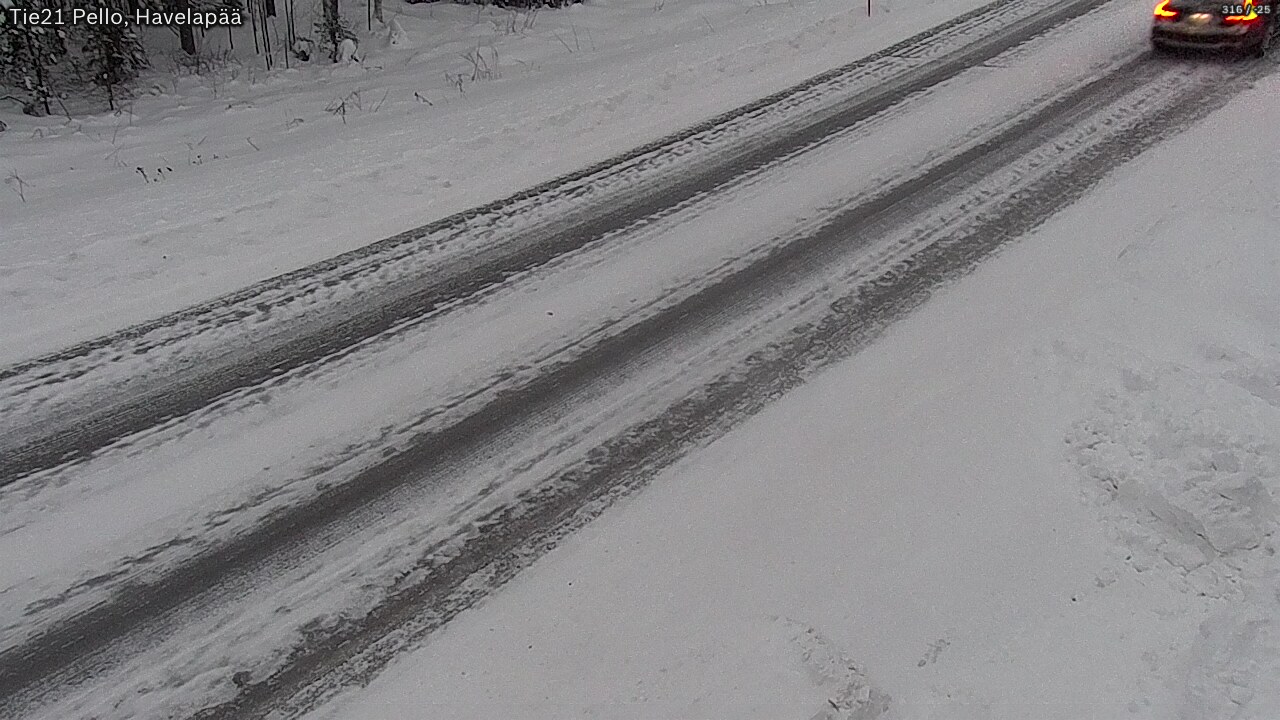 Weather Camera Image Väg 21 Pello, Havelanpää, Pello, Lappi