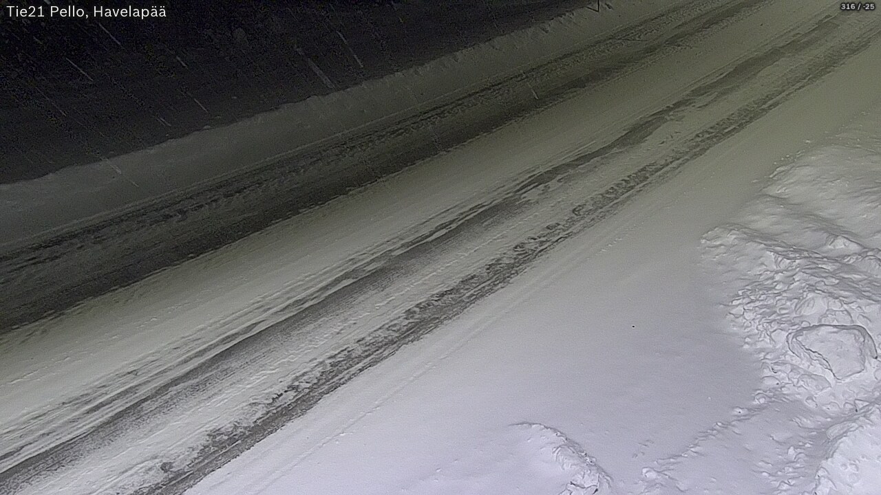 Weather Camera Image Väg 21 Pello, Havelanpää, Pello, Lappi