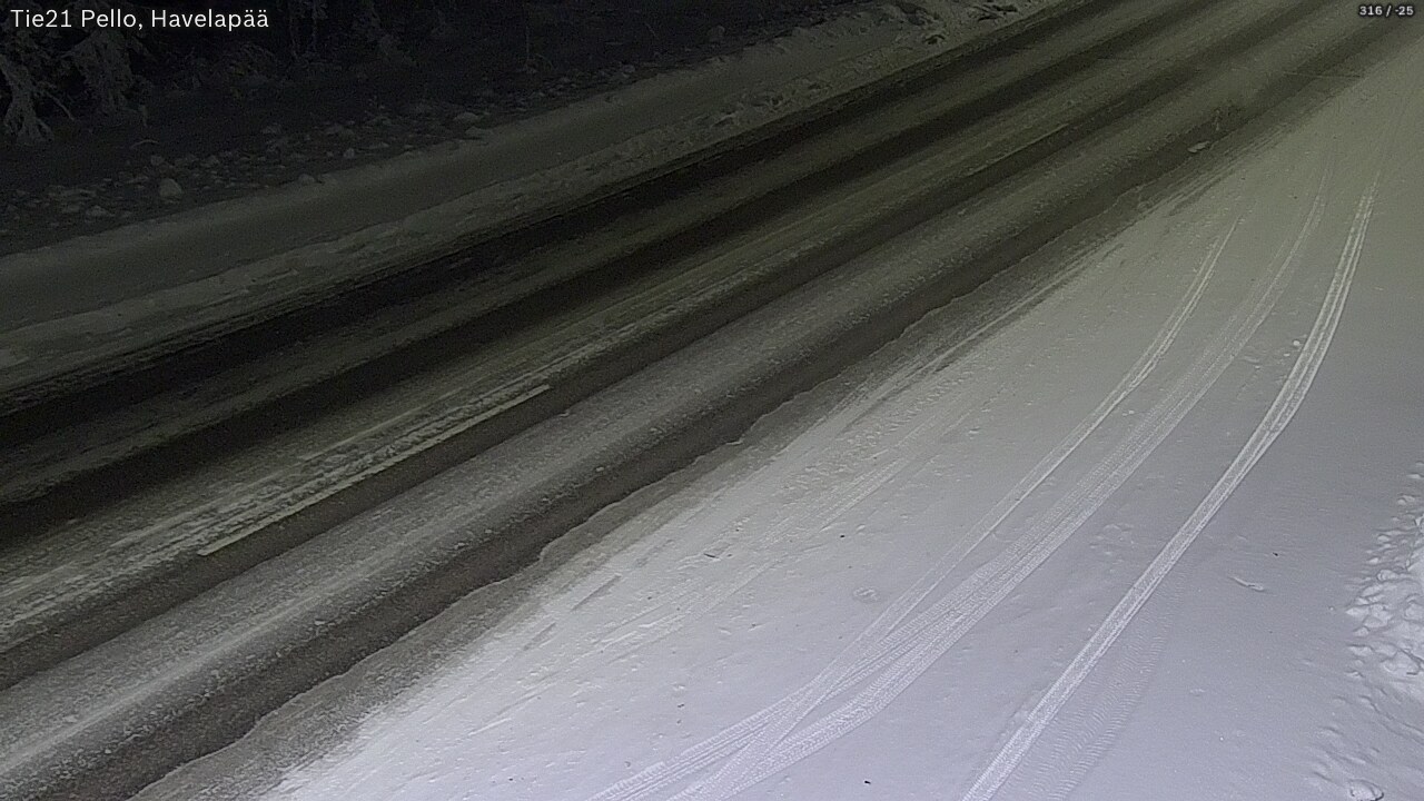 Kelikamerat Kuva Tie 21 Pello, Havelanpää, Pello, Lappi