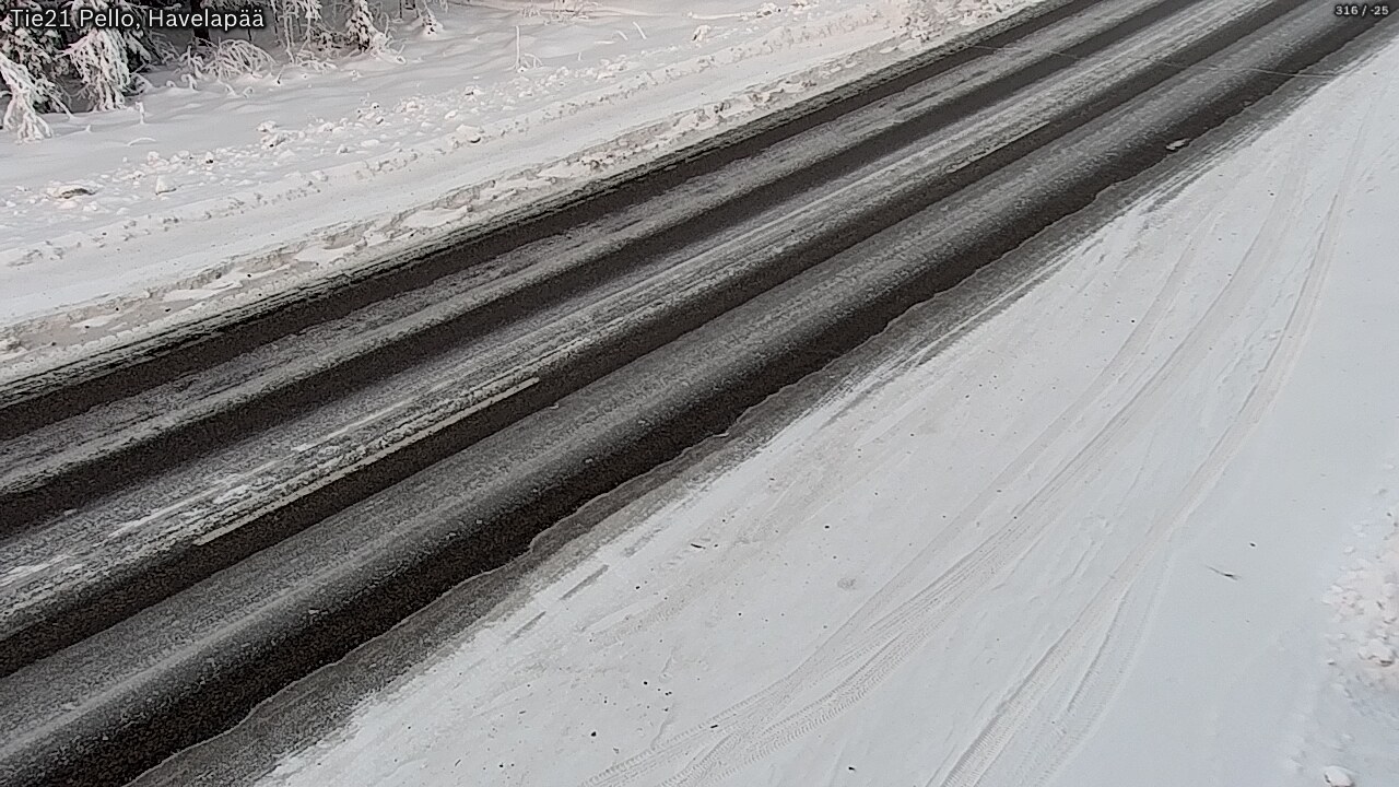 Weather Camera Image Road 21 Pello, Havelanpää, Pello, Lappi