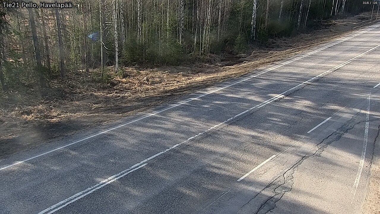 Weather Camera Image Road 21 Pello, Havelanpää, Pello, Lappi