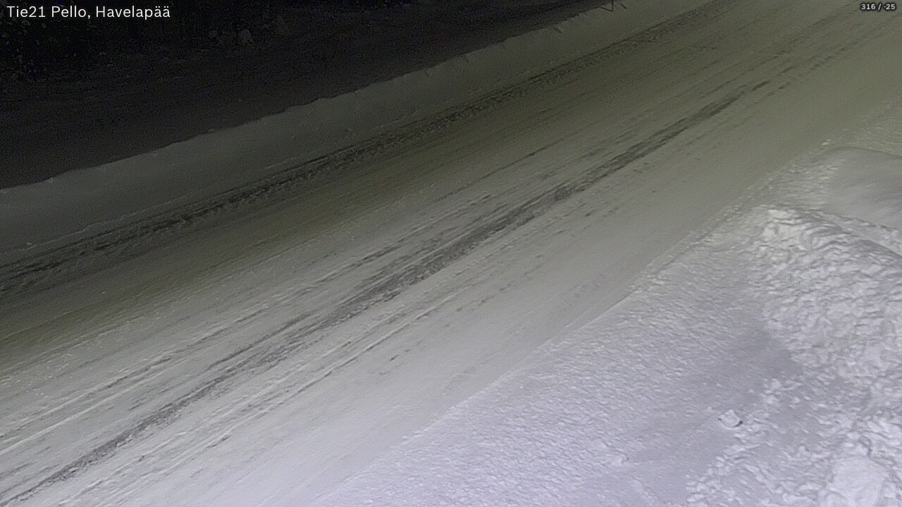 Weather Camera Image Väg 21 Pello, Havelanpää, Pello, Lappi