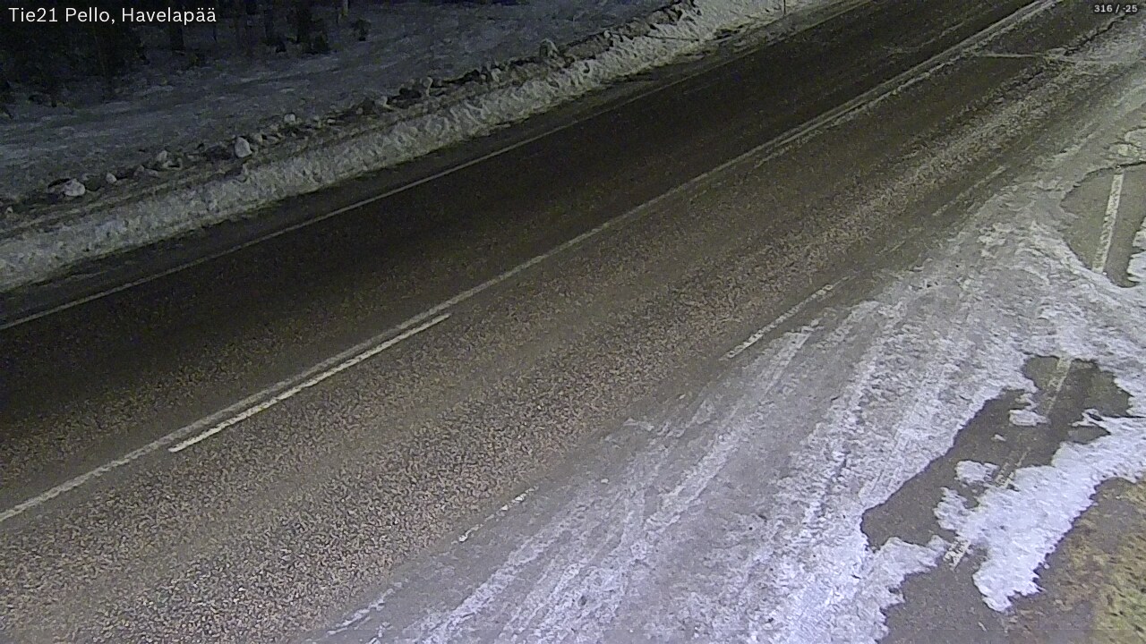 Kelikamerat Kuva Tie 21 Pello, Havelanpää, Pello, Lappi