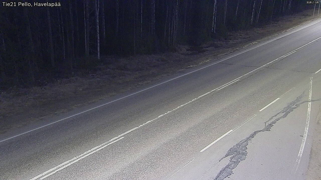 Weather Camera Image Road 21 Pello, Havelanpää, Pello, Lappi