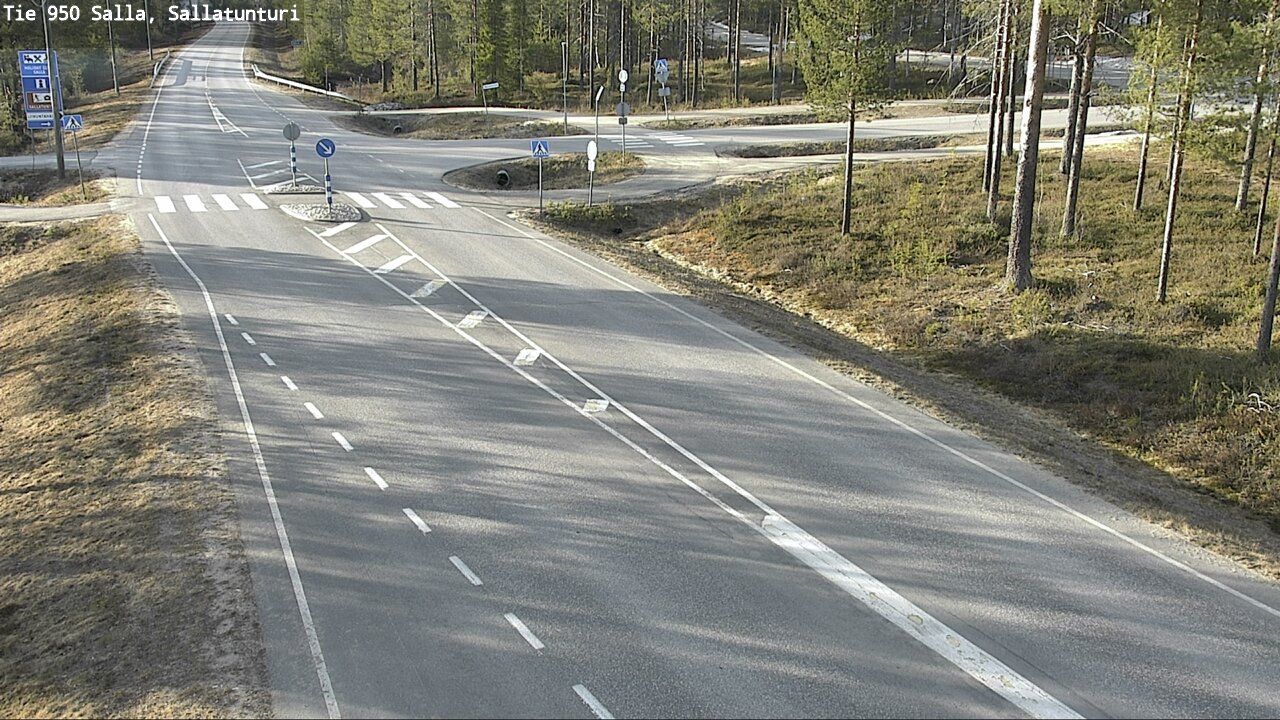 Weather Camera Image Väg 950 Salla, Sallatunturi, Salla, Lappi