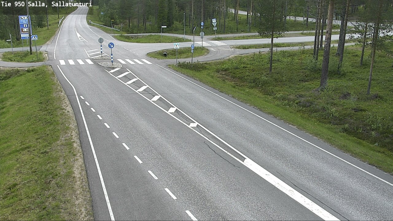 Weather Camera Image Väg 950 Salla, Sallatunturi, Salla, Lappi