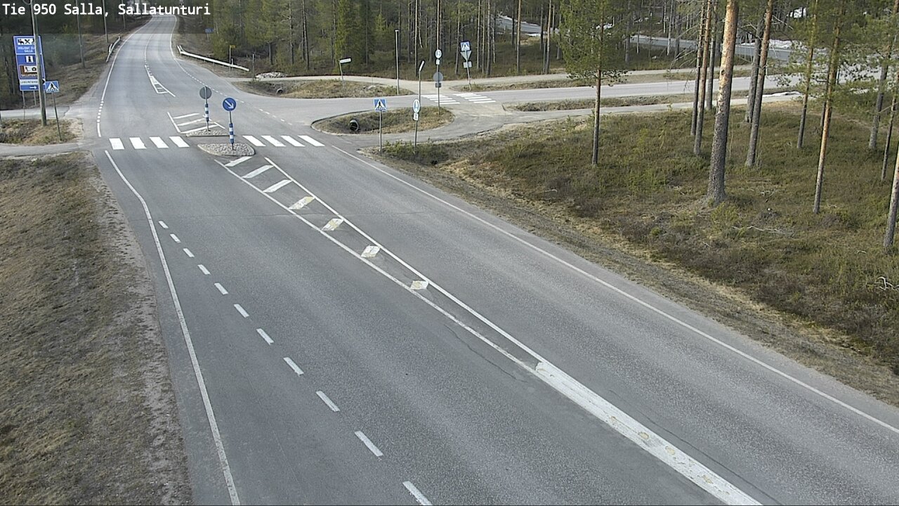 Weather Camera Image Väg 950 Salla, Sallatunturi, Salla, Lappi