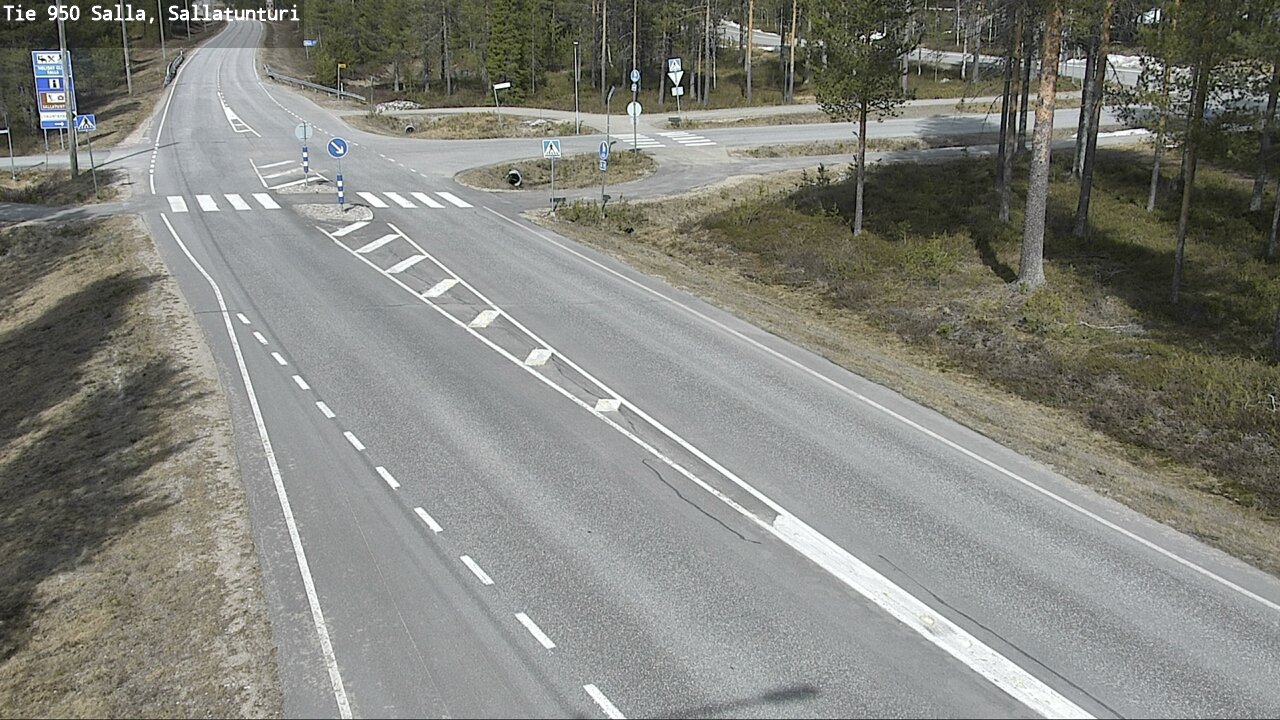 Weather Camera Image Väg 950 Salla, Sallatunturi, Salla, Lappi
