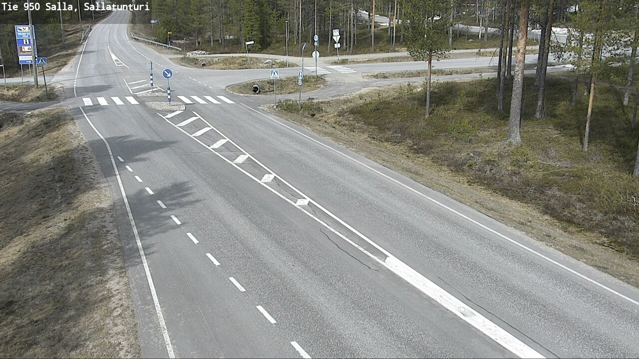 Weather Camera Image Väg 950 Salla, Sallatunturi, Salla, Lappi