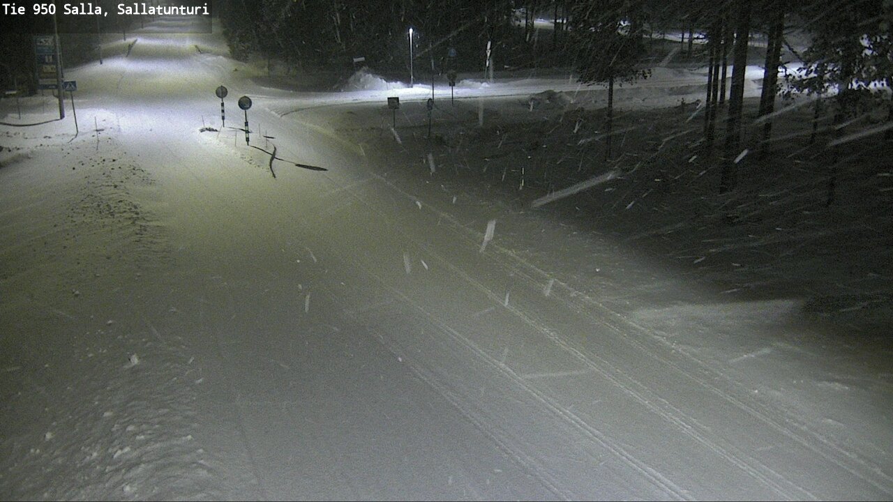 Weather Camera Image Road 950 Salla, Sallatunturi, Salla, Lappi