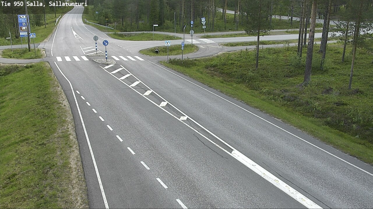 Weather Camera Image Väg 950 Salla, Sallatunturi, Salla, Lappi