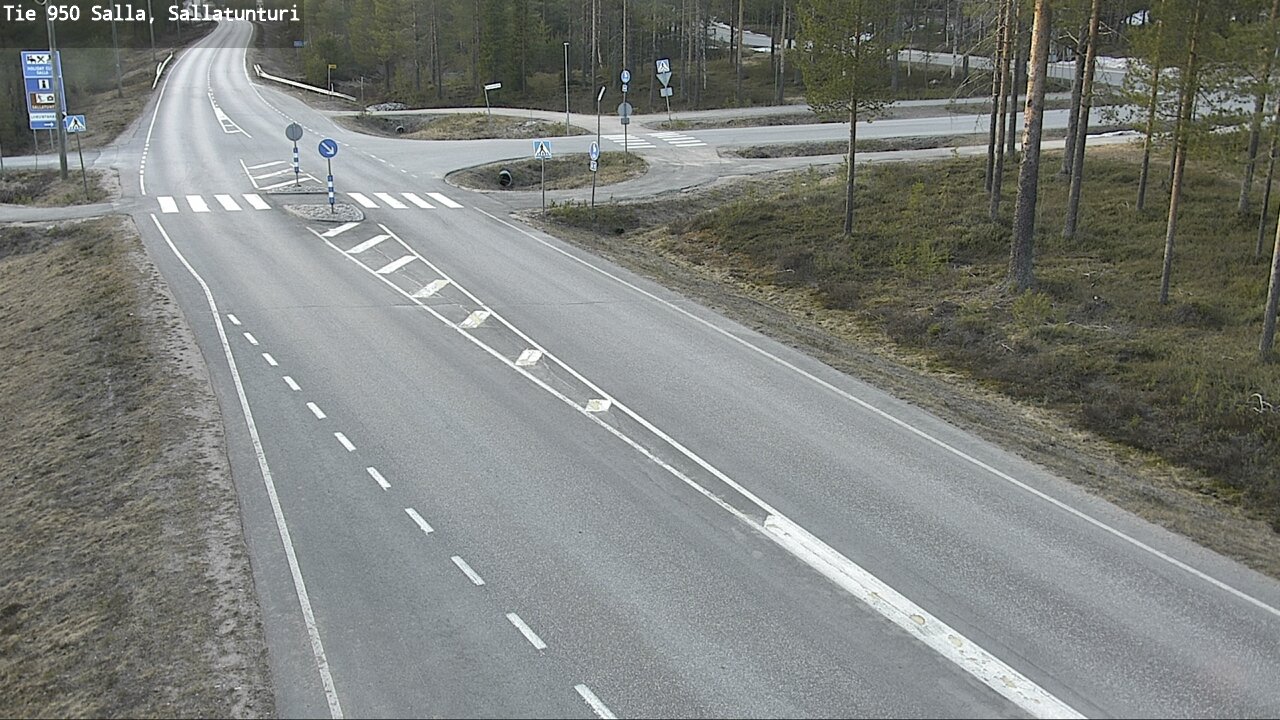 Weather Camera Image Väg 950 Salla, Sallatunturi, Salla, Lappi