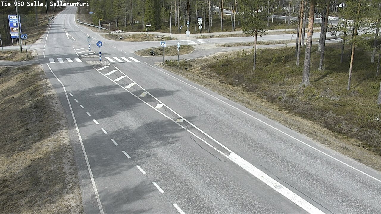 Weather Camera Image Väg 950 Salla, Sallatunturi, Salla, Lappi