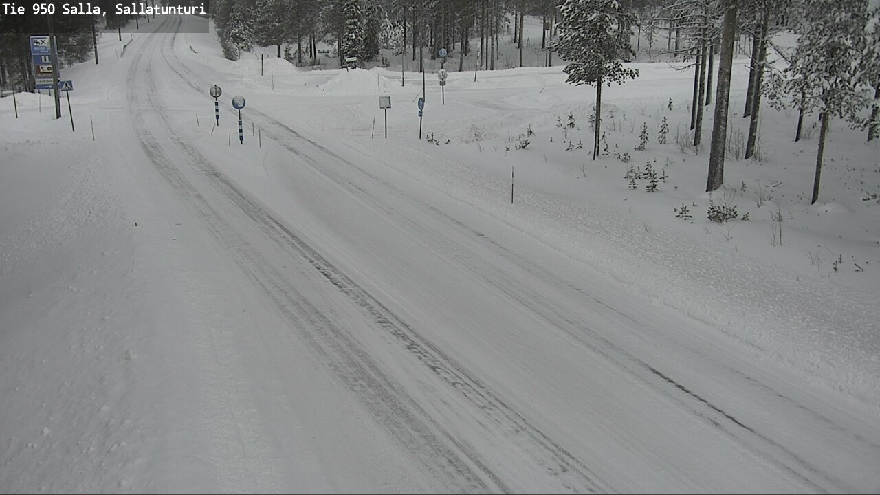 Weather Camera Image Road 950 Salla, Sallatunturi, Salla, Lappi