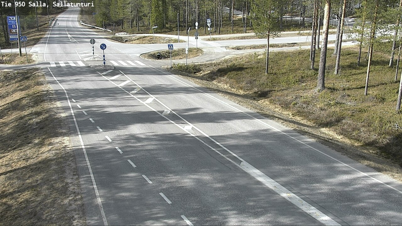 Weather Camera Image Väg 950 Salla, Sallatunturi, Salla, Lappi