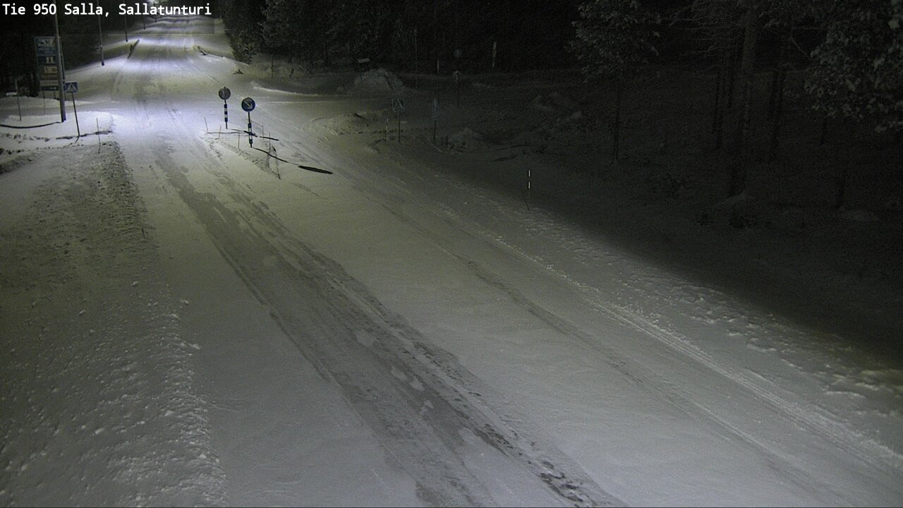 Kelikamerat Kuva Tie 950 Salla, Sallatunturi, Salla, Lappi