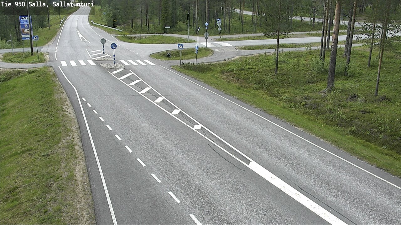 Weather Camera Image Väg 950 Salla, Sallatunturi, Salla, Lappi
