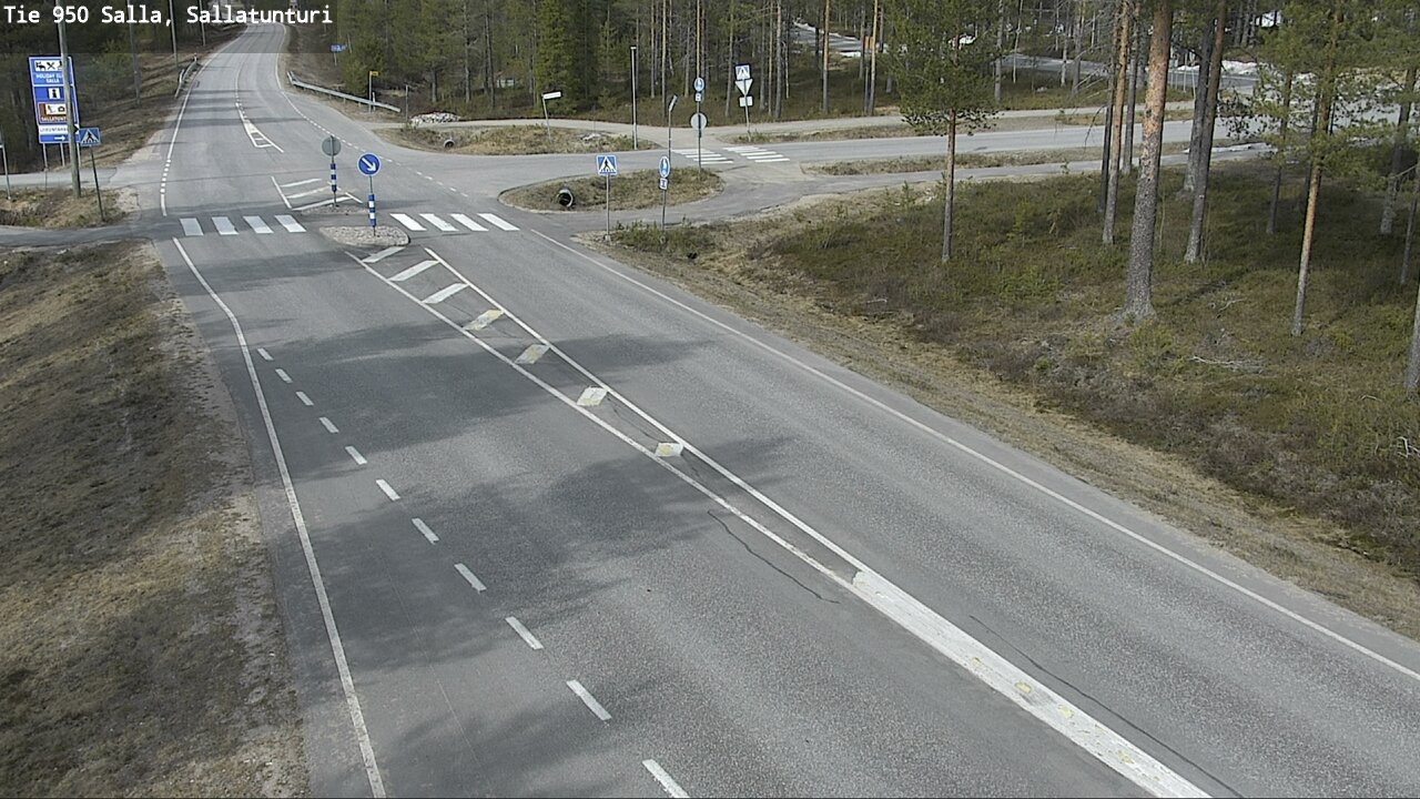 Weather Camera Image Väg 950 Salla, Sallatunturi, Salla, Lappi