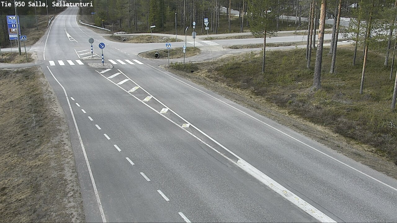 Weather Camera Image Väg 950 Salla, Sallatunturi, Salla, Lappi