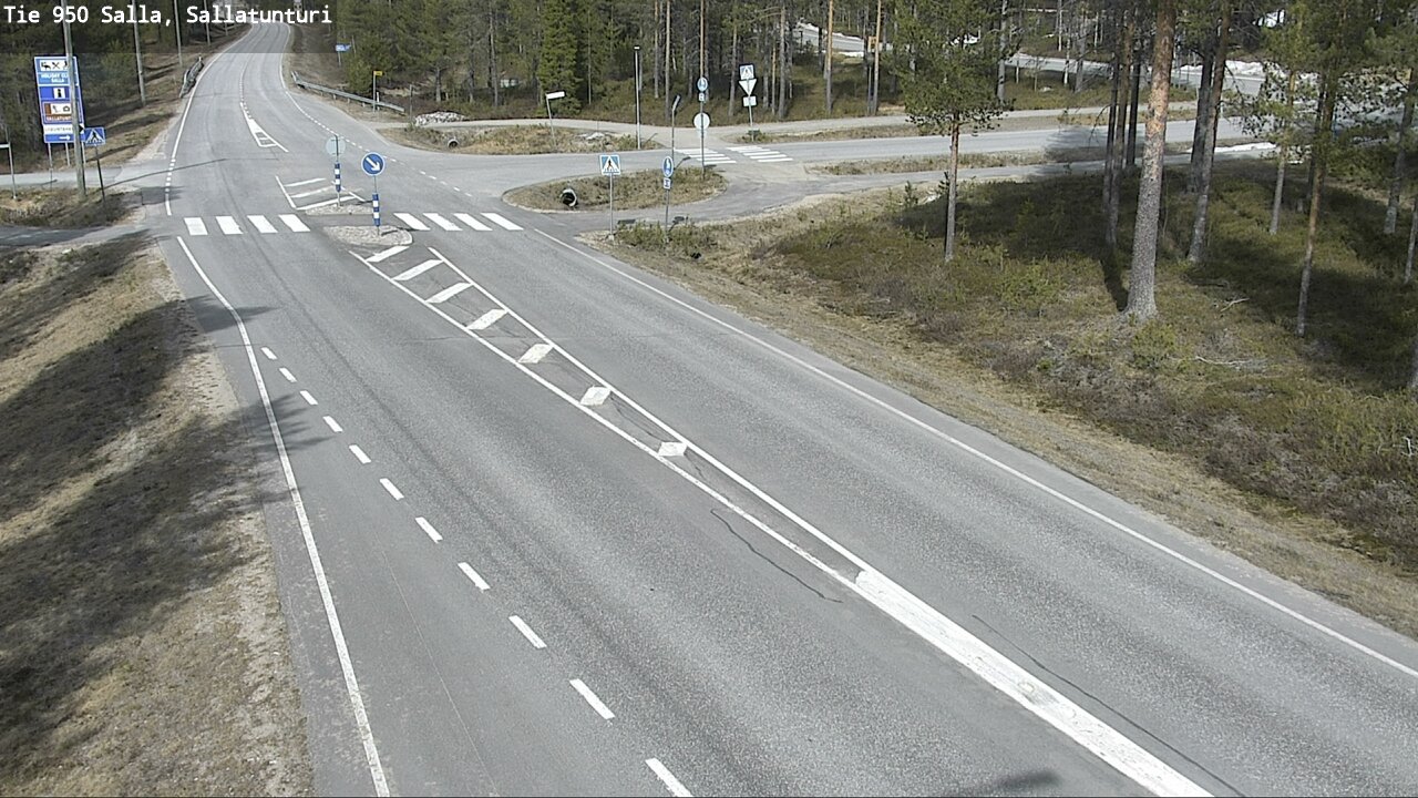 Weather Camera Image Väg 950 Salla, Sallatunturi, Salla, Lappi