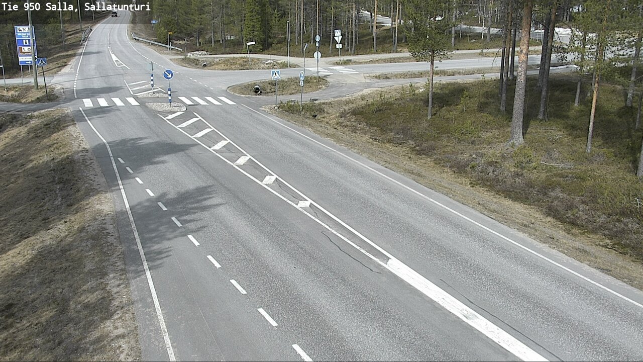 Weather Camera Image Väg 950 Salla, Sallatunturi, Salla, Lappi