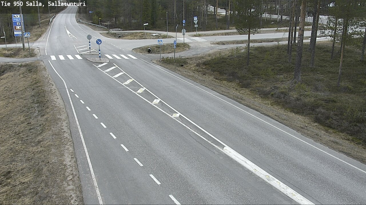 Weather Camera Image Väg 950 Salla, Sallatunturi, Salla, Lappi