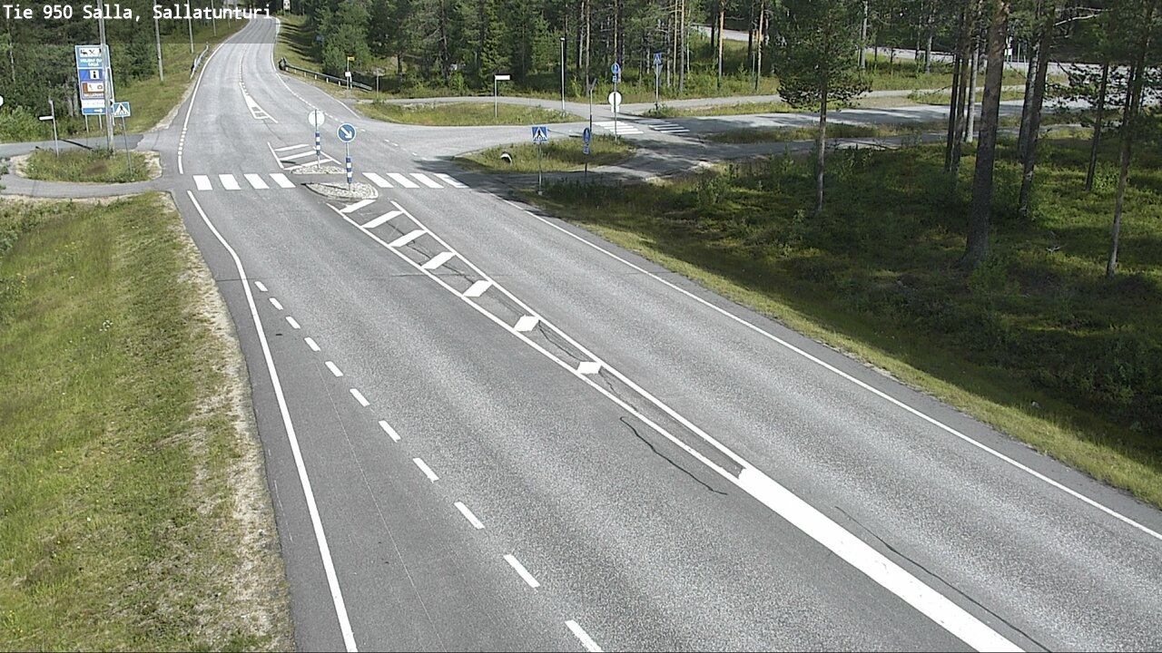 Weather Camera Image Väg 950 Salla, Sallatunturi, Salla, Lappi